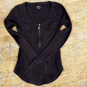 Guess half zip light long sleeve top